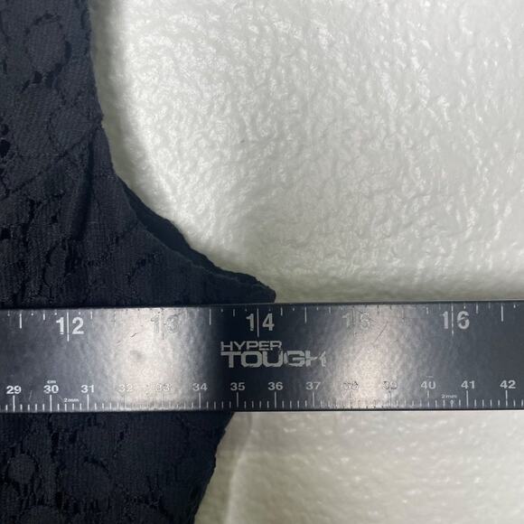 Aeropostale Womens Dress Size XS Black Floral Lace Sleeveless Short - Picture 6 of 15